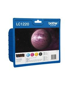 Cartucho tinta brother lc1220bkbp paquete 4