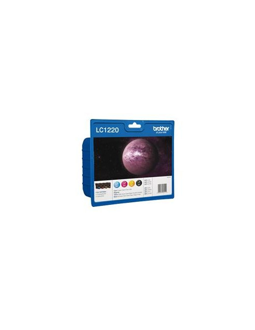 Cartucho tinta brother lc1220bkbp paquete 4