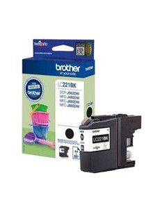 Cartucho tinta brother lc221bk negro 260