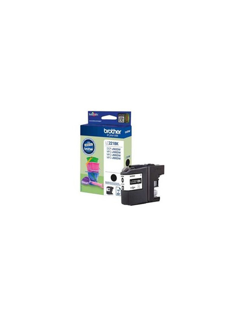 Cartucho tinta brother lc221bk negro 260