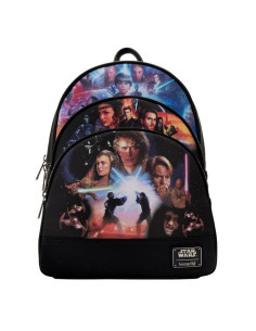 Mini mochila loungefly star wars trilogia