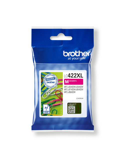 Cartucho tinta brother lc422m magenta 550