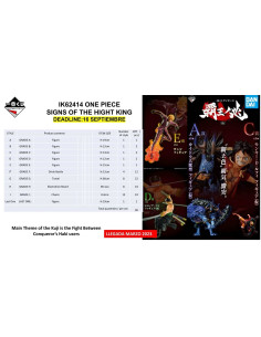 Ichiban kuji banpresto one piece signs