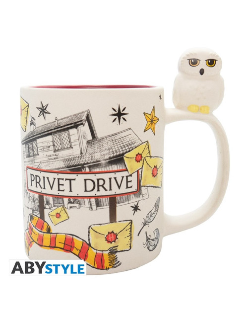 Taza 3d abystyle harry potter hedwig