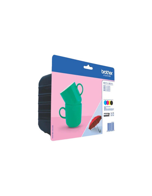 Pack cartuchos tinta brother lc227xlvalbp negro