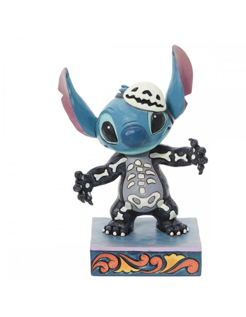 Figura enesco disney stitch traje esqueleto