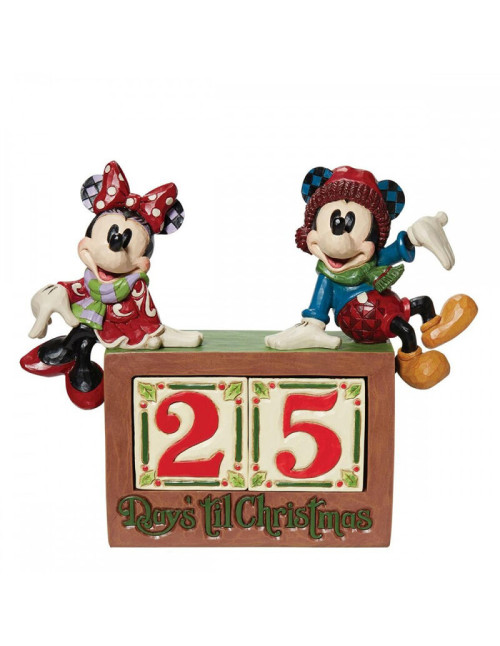 Figura enesco disney mickey & minnie