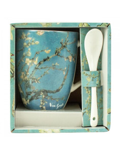 Taza cerámica con cuchara enesco los