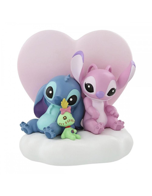 Figura iluminada enesco disney stitch y