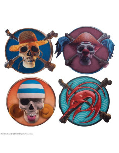 Set 4 posavasos cinereplicas one piece