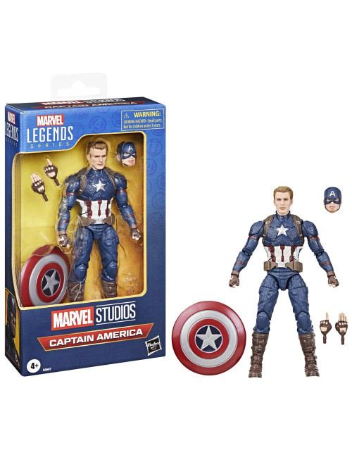Figura hasbro marvel legends series capitán