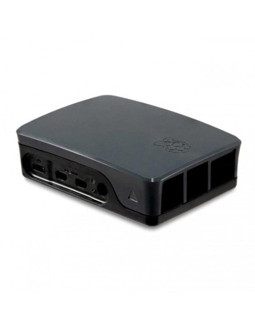 Carcasa raspberry pi 4 negra y