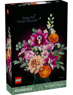 Lego ramo flores fantasía en rosa