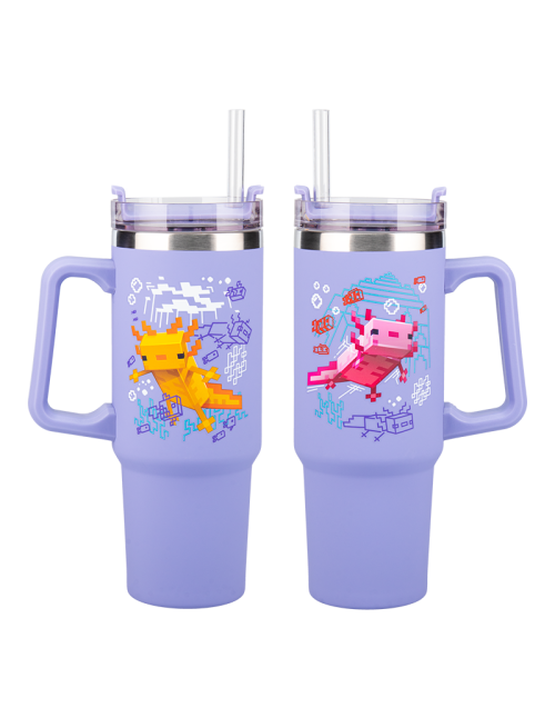 Vaso termo con pajita paladone minecraft