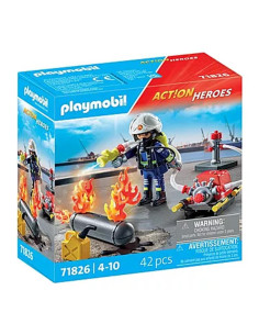 Playmobil -  bombero con bomba de