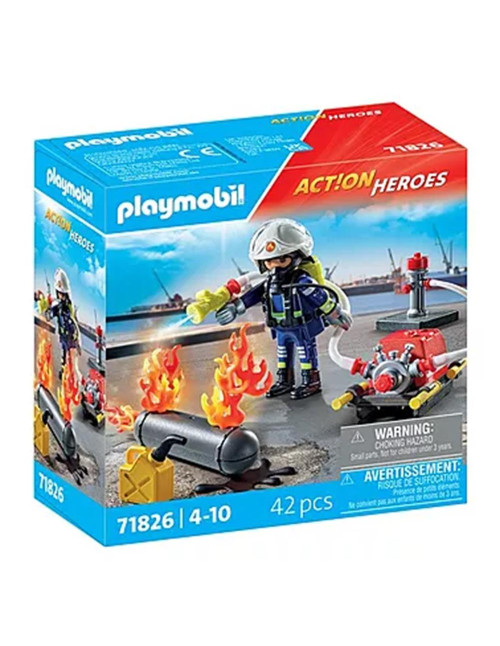 Playmobil -  bombero con bomba de