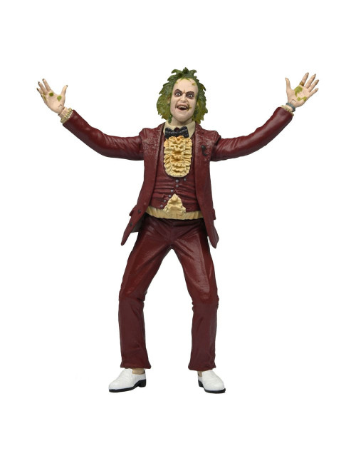 Beetlejuice red tuxedo scale action fig.