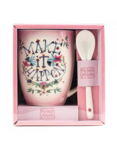 Taza con cuchara enesco make it