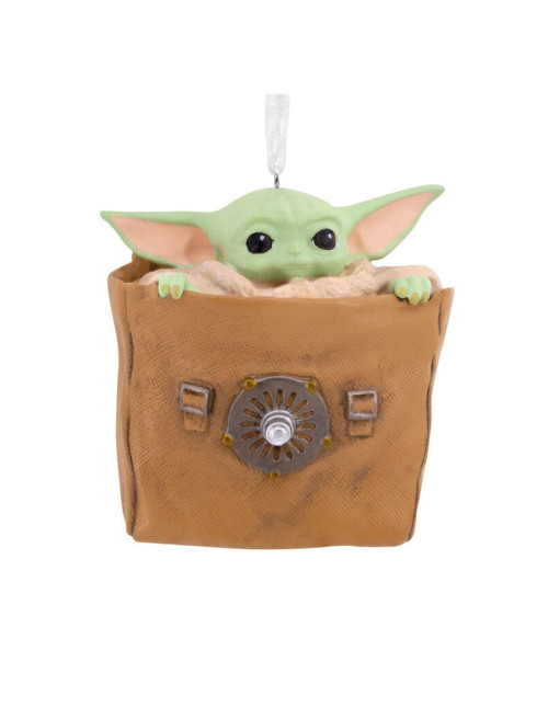 Figura decorativa grogu en bolsa resina
