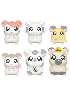 Hamtaro flocked doll 1 unidad aleatoria