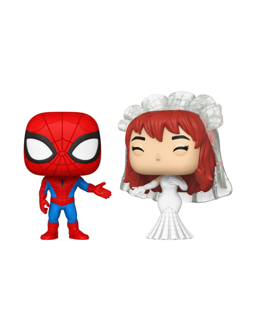 Funko pop marvel superhero couples spider - man