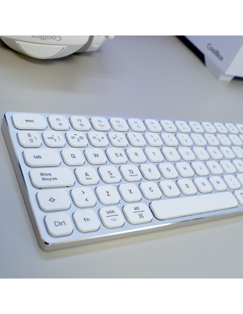 Teclado inalambrico retroiluminado coolbox moonlight key