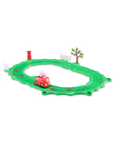 Peppa pig circuito cochecito rojo
