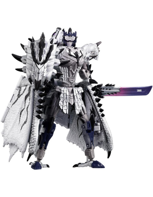 Figura hasbro transformers x monster hunter