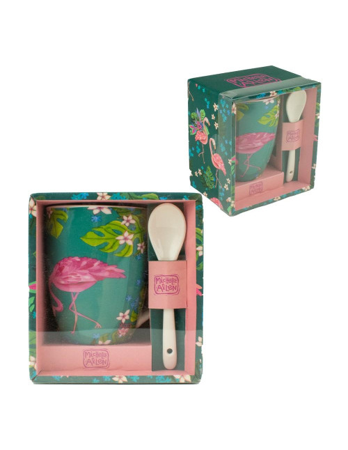 Taza con cuchara enesco flamenco