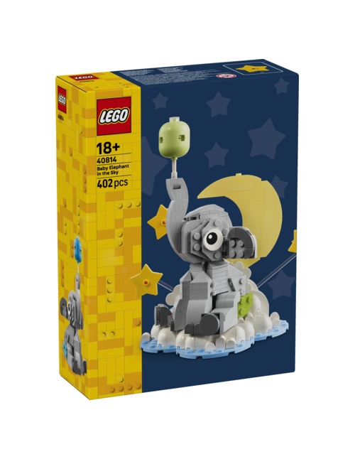Lego bebé elefante en el cielo