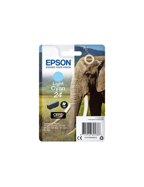 Cartucho tinta epson c13t24254012 cian claro