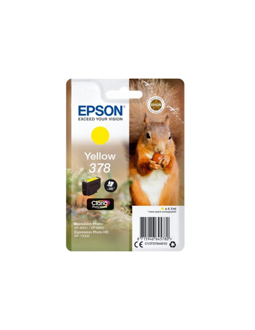 Cartucho tinta epson c13t37844010 singlepack amarillo