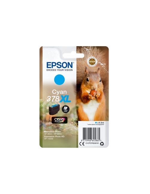 Cartucho tinta epson c13t37924010 singlepack cian