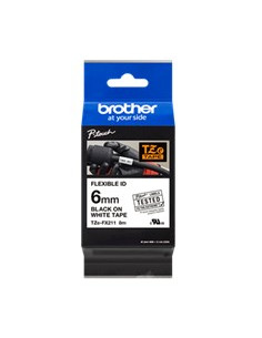 Cinta laminada brother tzefx211 texto negro