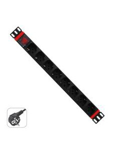 Regleta rack wp 1u 8 enchufes