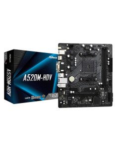 Placa base asrock am4 a520m - hdv m - atx