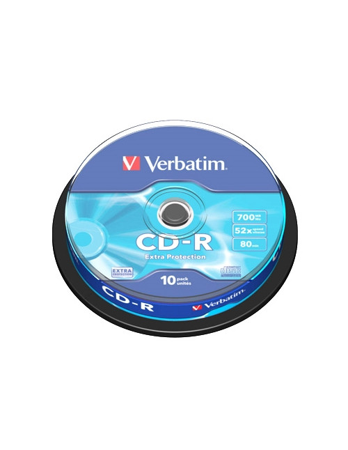 Verbatim cd - r 700mb 52x tarrina 10uds