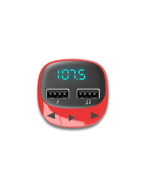 Transmisor fm coche energy sistem rojo