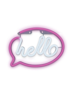Lampara forever neon led hello pink