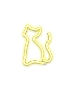 Lampara forever neon led light cat