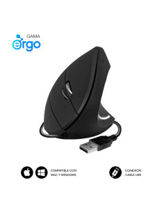 Raton subblim glide vertical ergo negro