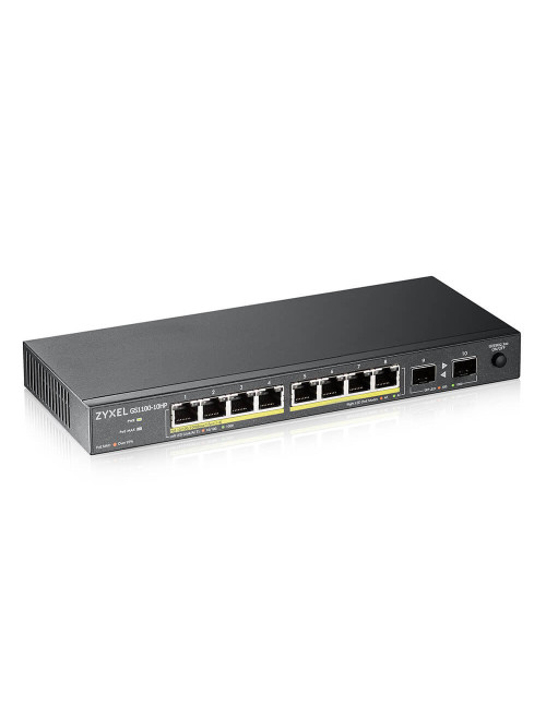 Switch 10 puertos zyxel gs1100 - 10hp - eu0102f