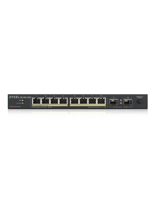 Switch 10 puertos zyxel gs1100 - 10hp - eu0102f