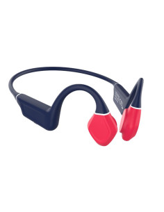 Auriculares leotec earphones inalambrico azul rojo