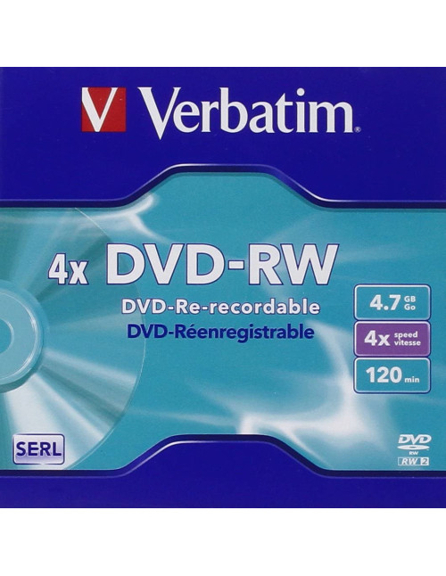 Verbatim dvd - rw 4.7gb 4x tarrina 5