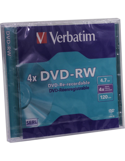 Verbatim dvd - rw 4.7gb 4x tarrina 5