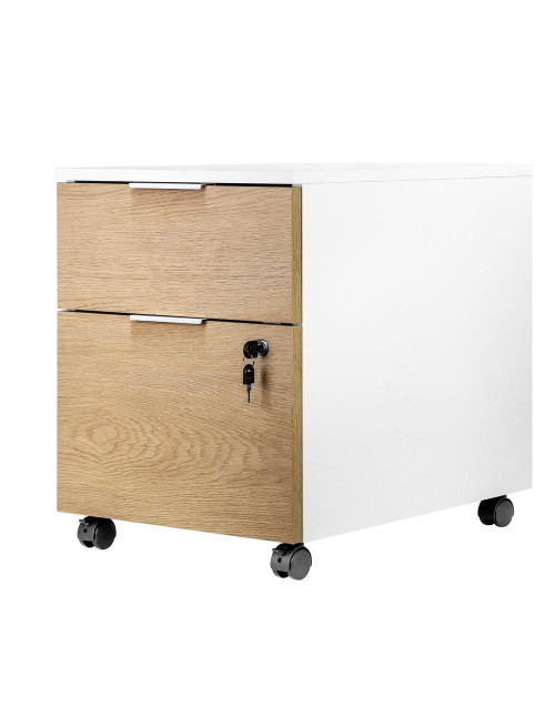 Cajonera phoenix artisan combinación blanca y
