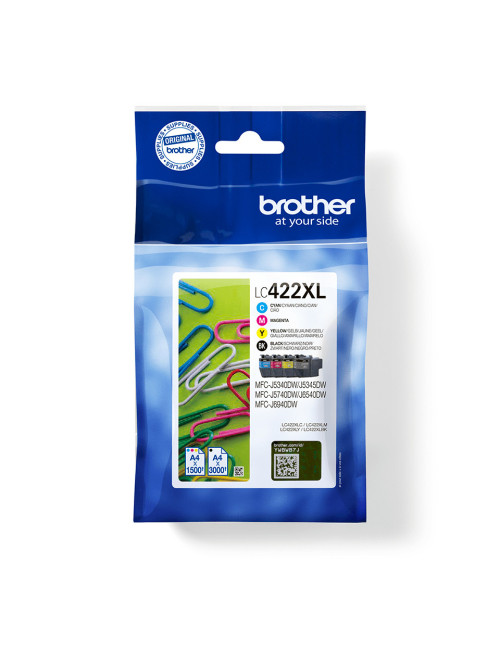 Pack cartuchos tinta brother lc422xlval negro