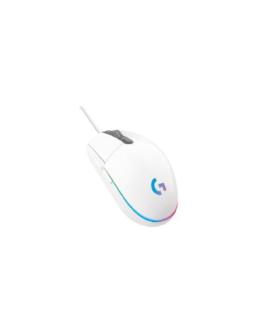 Mouse raton logitech g203 lightsync blanco