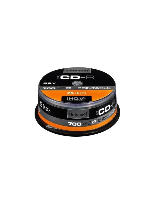 Tarrina cd - r virgenes intenso printable 700mb